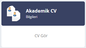 akademik cv